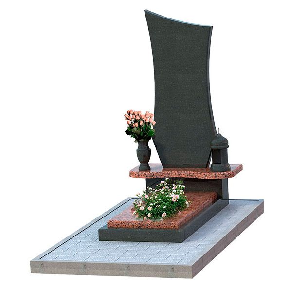 Памятник из гранита с полкой одинарный ТА035